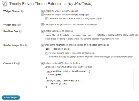 How to enable Twenty Eleven theme sidebar to show on posts