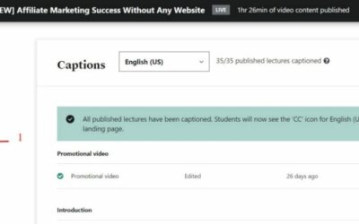 How to Add Subtitles In Your Udemy Courses